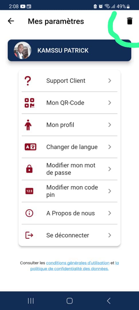 Suppression Compte Dhoola